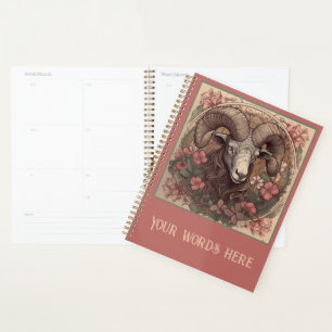 Erstellen Sie Ihre eigene Art Nouveau Aries Zodiac Planer
