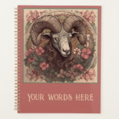 Erstellen Sie Ihre eigene Art Nouveau Aries Zodiac Planer (Vorderseite)
