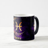 Erstellen Sie Ihre eigene Astrologie Zodiac Fisces Verwandlungstasse (VorderseiteRechts)