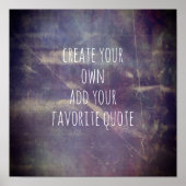 erstellen Sie Ihre eigene bedrückte Textur Wandkun Poster (Vorne)