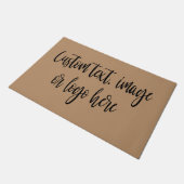 Erstellen Sie Ihre eigene Begrüßungsmatte Ich begr Fußmatte (Schrägansicht)