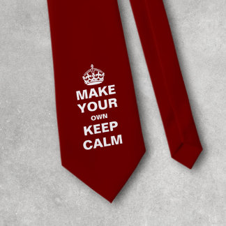Erstellen Sie Ihre eigene Behalten Calm-Krawatte - Krawatte
