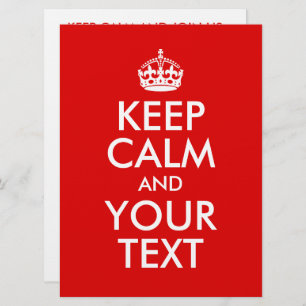 Erstellen Sie Ihre eigene Behalten Ruhe und Ihren  Einladung