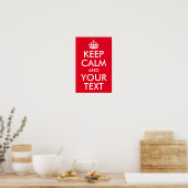 Erstellen Sie Ihre eigene Behalten Ruhe und Ihren Poster (Küche)