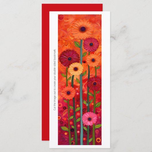 Erstellen Sie Ihre eigene bemalte Gerberas-Lesezei (Vorne/Hinten)