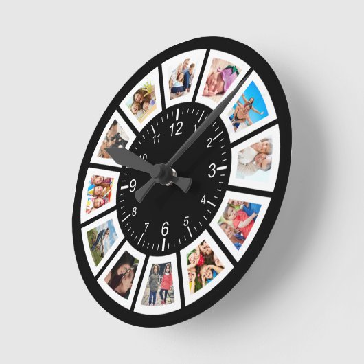 Erstellen Sie Ihre eigene benutzerdefinierte 12-Co Runde Wanduhr (Winkel)