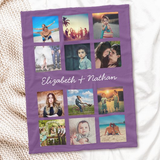 Erstellen Sie Ihre eigene benutzerdefinierte 12-Fo Fleecedecke