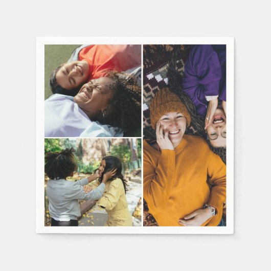 Erstellen Sie Ihre eigene benutzerdefinierte 3-Fot Serviette (Vorderseite)