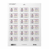 Erstellen Sie Ihre eigene benutzerdefinierte Adres Adressaufkleber (Vorne)