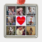 Erstellen Sie Ihre eigene benutzerdefinierte BildC Ornament Aus Metall (Vorne)