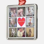 Erstellen Sie Ihre eigene benutzerdefinierte BildC Ornament Aus Metall (Links)