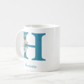 Erstellen Sie Ihre eigene benutzerdefinierte Blue  Kaffeetasse (Vorderseite Links)