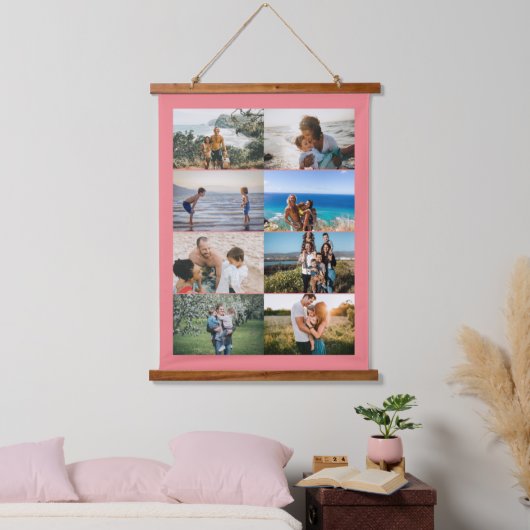 Erstellen Sie Ihre eigene benutzerdefinierte Famil Wandteppich Mit Holzrahmen (Schlafzimmer)