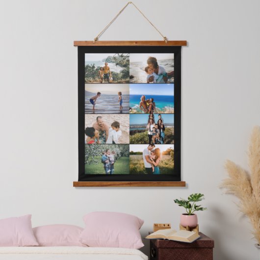 Erstellen Sie Ihre eigene benutzerdefinierte Famil Wandteppich Mit Holzrahmen (Schlafzimmer)