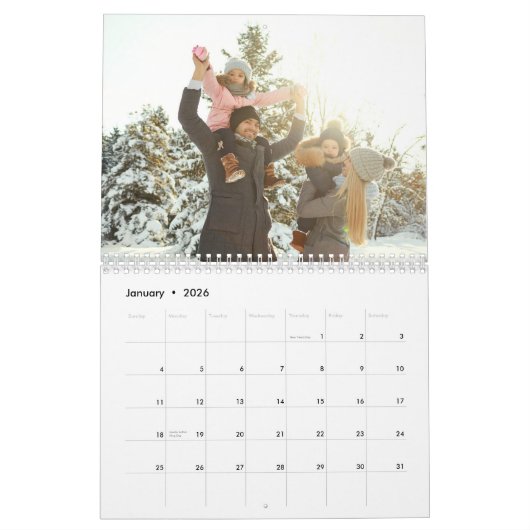 Erstellen Sie Ihre eigene benutzerdefinierte Foto- Kalender (Jan 2026)