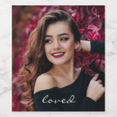 Erstellen Sie Ihre eigene benutzerdefinierte Foto Weinetikett (Einzelnes Label)