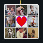 Erstellen Sie Ihre eigene benutzerdefinierte FotoC Keramikornament<br><div class="desc">Erstellen Sie Ihre eigene personalisierte 8-Foto-Collage Dekoration mit Ihren individuellen Bildern. Fügen Sie Ihren Favoriten, Designs, Fotos oder Kunstwerke, um etwas ganz Einzigartiges zu schaffen. Um diese Designvorlage zu bearbeiten, laden Sie einfach Ihr eigenes Bild wie oben gezeigt hoch. Sie können die Bildränder und das Herz der Liebe entfernen, wenn...</div>