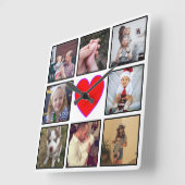 Erstellen Sie Ihre eigene benutzerdefinierte FotoC Quadratische Wanduhr (Winkel)