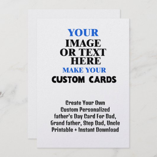 Erstellen Sie Ihre eigene benutzerdefinierte Karte (Vorne/Hinten)