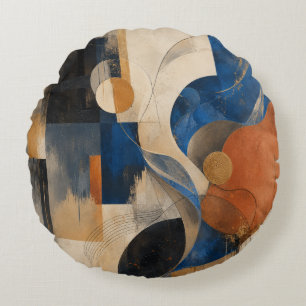 Erstellen Sie Ihre eigene benutzerdefinierte Kunst Rundes Kissen