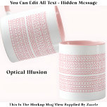 Erstellen Sie Ihre eigene benutzerdefinierte Kurze Tasse<br><div class="desc">Weich rosa und weiß diese verborgene Tasse ist eine großartige Möglichkeit,  jemandem zu zeigen,  den Sie interessieren. Eine lustige und doch subtile Art,  einen Babynamen,  liebevollen Spitznamen oder sanfte Affirmation zu feiern - perfekt für Babyduschen oder nachdenkliche Brautjungfrauen... ..PERFECT FÜR: Brautmädchen,  Mütter,  Babynamen,  romantische Zitate,  Kollegen.</div>