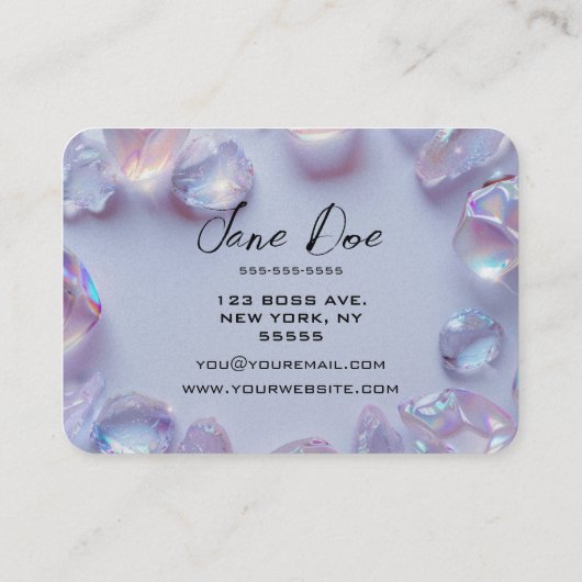 Erstellen Sie Ihre eigene benutzerdefinierte opal Visitenkarte (Rückseite)