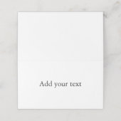 Erstellen Sie Ihre eigene benutzerdefinierte Platz Platzkarte (Außenseite Aufgefaltet)