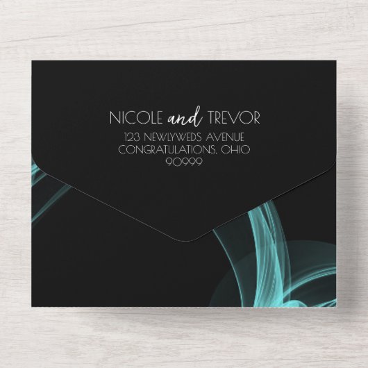 Erstellen Sie Ihre eigene benutzerdefinierte Rauch All In One Einladung (Rückseite)