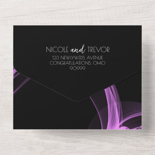 Erstellen Sie Ihre eigene benutzerdefinierte Rauch All In One Einladung (Rückseite)