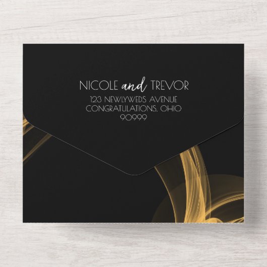 Erstellen Sie Ihre eigene benutzerdefinierte Rauch All In One Einladung (Rückseite)