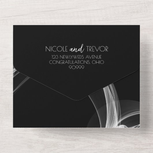 Erstellen Sie Ihre eigene benutzerdefinierte Rauch All In One Einladung (Rückseite)