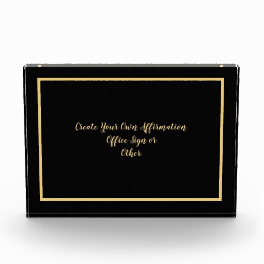 Erstellen Sie Ihre eigene Bestätigung oder Text Bl Fotoblock (Vorderseite)