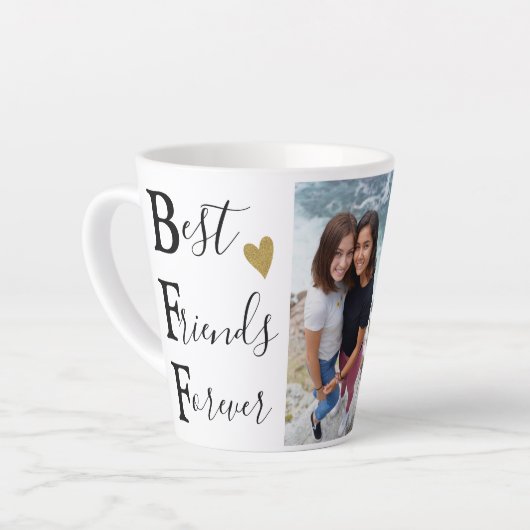 Erstellen Sie Ihre eigene BESTE FREUNDIN Best Frie Milchtasse (Linke Ecke)