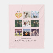 Erstellen Sie Ihre eigene BESTE FREUNDIN Foto Coll Fleecedecke (Vorderseite)