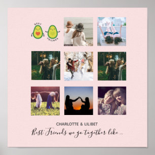 Erstellen Sie Ihre eigene BESTE FREUNDIN Foto Coll Poster