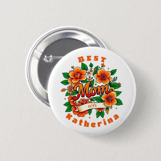 Erstellen Sie Ihre eigene beste Mama je Button (Vorne & Hinten)