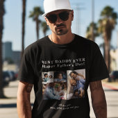 Erstellen Sie Ihre eigene Beste Vater je 4 Foto-Co T-Shirt