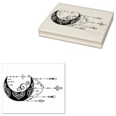 Erstellen Sie Ihre eigene bezaubernde Boho Moon-Si Gummistempel (Stempel)