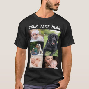 Erstellen Sie Ihre eigene Bildercollage Foto Famil T-Shirt