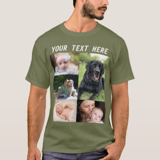 Erstellen Sie Ihre eigene Bildercollage Foto Famil T-Shirt