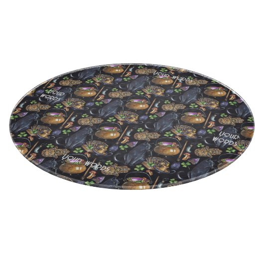 Erstellen Sie Ihre eigene Black Cat Tarot Magie Schneidebrett (Ecke)