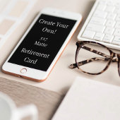 Erstellen Sie Ihre eigene Black Retirement Karte