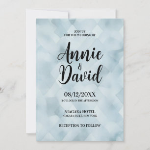Erstellen Sie Ihre eigene blaue Vintage-Textur-Hoc Einladung