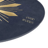 Erstellen Sie Ihre eigene Blue & Gold Blume Mandal Schneidebrett (Ecke)