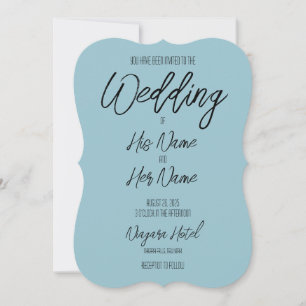 Erstellen Sie Ihre eigene Blue Wedding Einladung