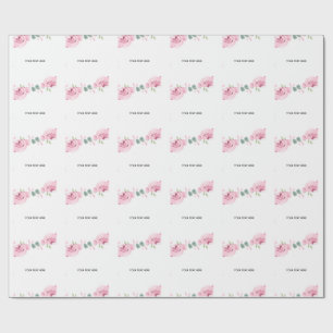 Erstellen Sie Ihre eigene Blumenborder Geschenkpapier