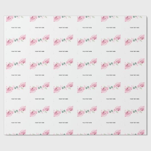 Erstellen Sie Ihre eigene Blumenborder Geschenkpapier (Flach)
