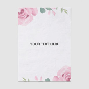 Erstellen Sie Ihre eigene Blumenborder Seidenpapier