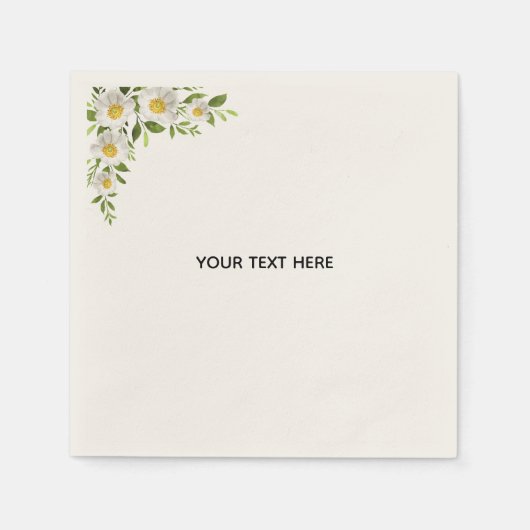 Erstellen Sie Ihre eigene Blumenborder Serviette (Vorderseite)