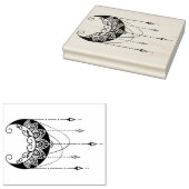 Erstellen Sie Ihre eigene Boho-Blumenmoon-Silhouet Gummistempel (Stempel)